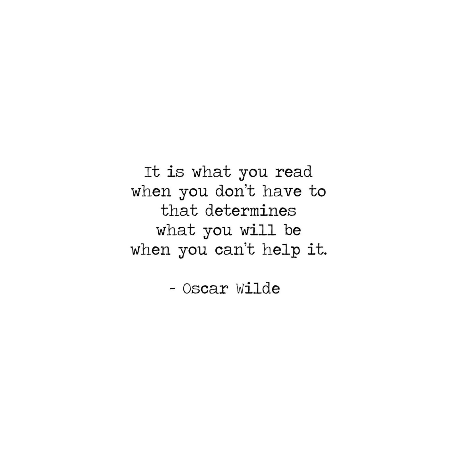 What you read defines you - Oscar Wilde Reading Book Quote poster da Summer Soul Co. - Quotes