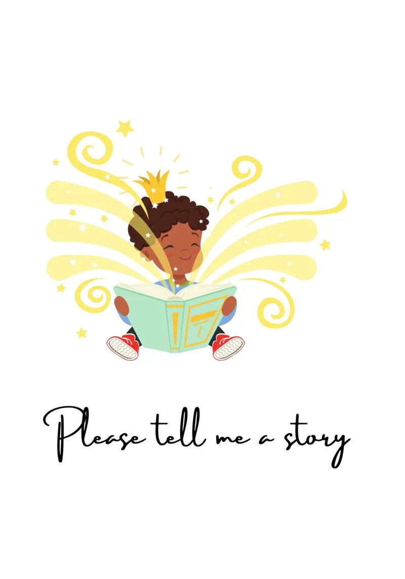 Kids-Story-Book poster con telaio in plastica da AESTHETIC VIBES by Isabel