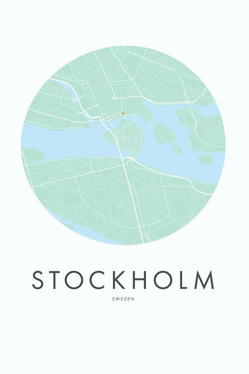 Metropolitan - Stockholm poster de Emerybloom