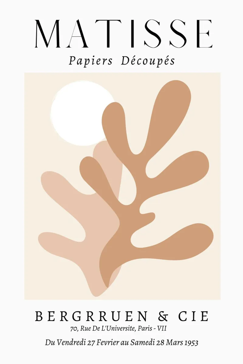 Beige Neutral Henri Matisse canvas by pdigitalprints