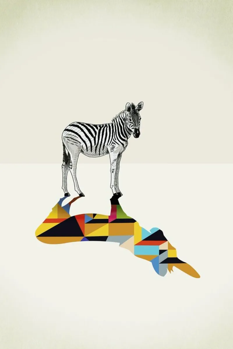 Walking Shadow - Zebra pellicola backlit da Jason Ratliff