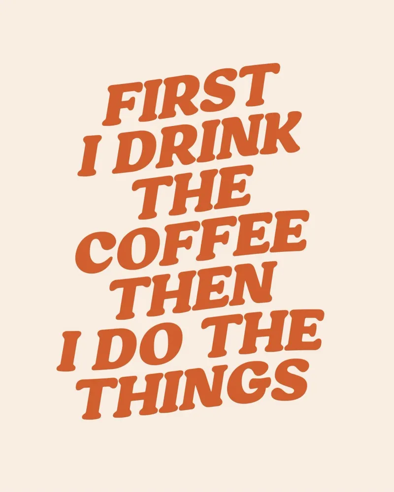 Kaffee erstes Zitat, Cafe, Kaffeeliebhaber Hahnemühle von pdigitalprints