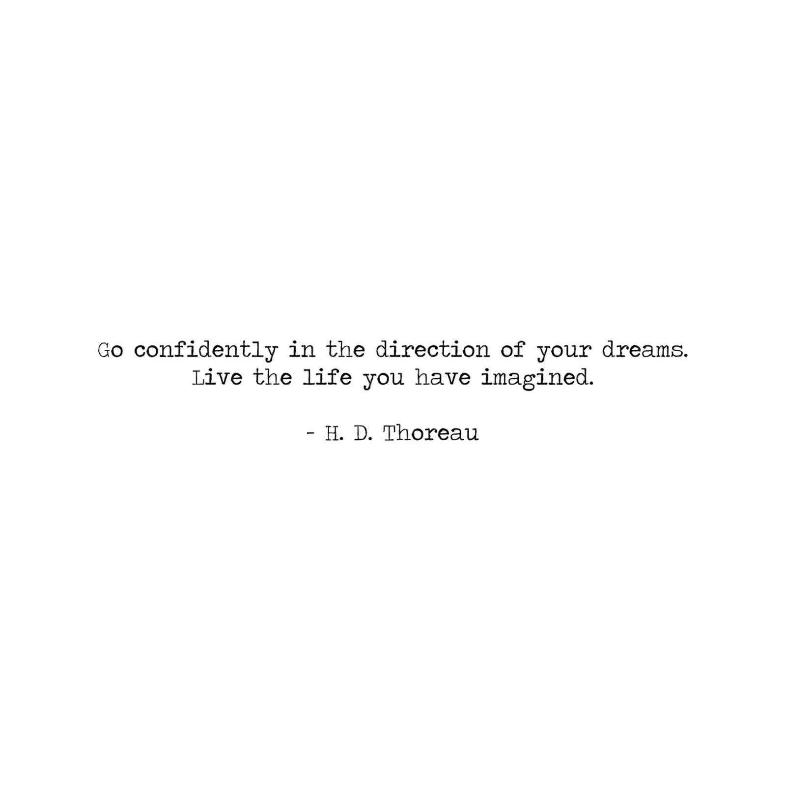Go Confidently in the direction of your dreams Henry Thoreau canvas by Summer Soul Co. - Quotes