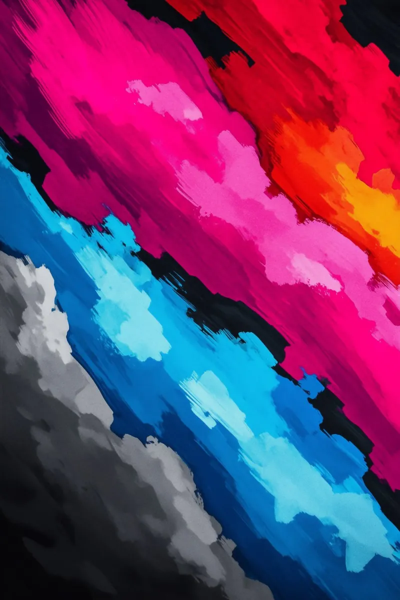 Esplosione di colori nel cielo delle emozioni poster con telaio in alluminio da melipo-art