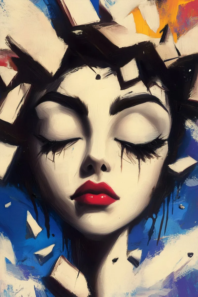 Illusioni infrante - L'arte della decadenza poster con telaio in plastica da melipo-art