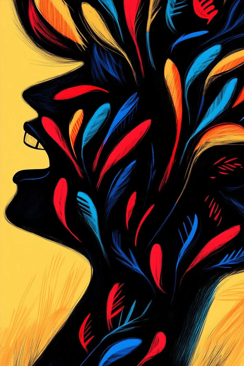 Le radici colorate dell'ombra poster da melipo-art
