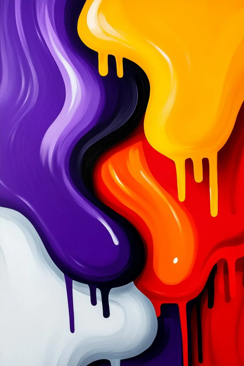 Flussi di colore nella fusione dei contrasti plexiglass da melipo-art