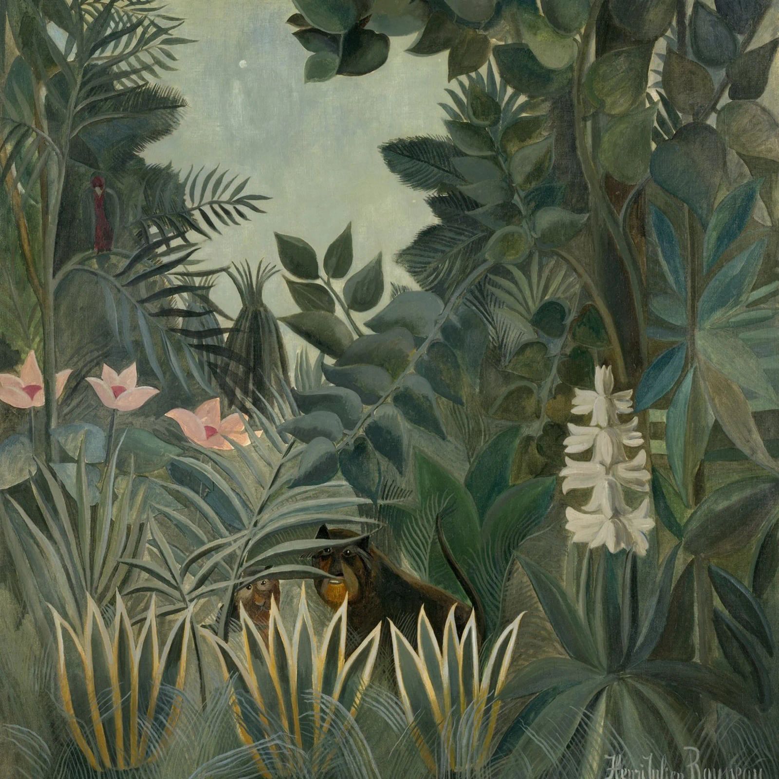 Henri Rousseau - La giungla equatoriale poster da Timeless Artworks