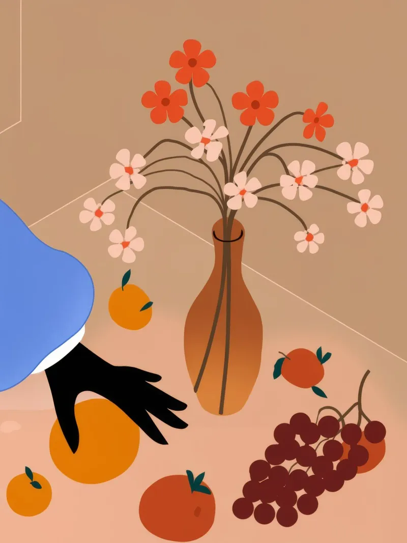 Fruitful Still Life canvas by Artie Shifa
