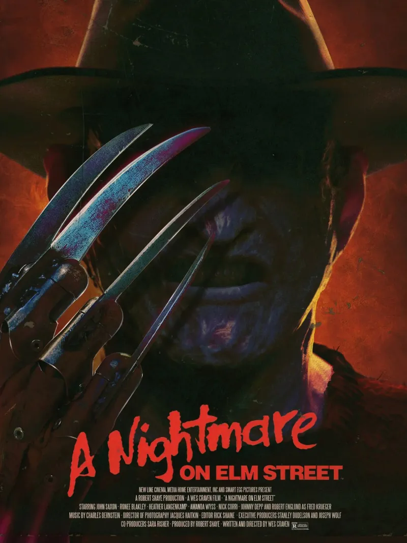Nightmare on Elm Street movie poster alu-dibond by 🎁 ARTVI-SHOP