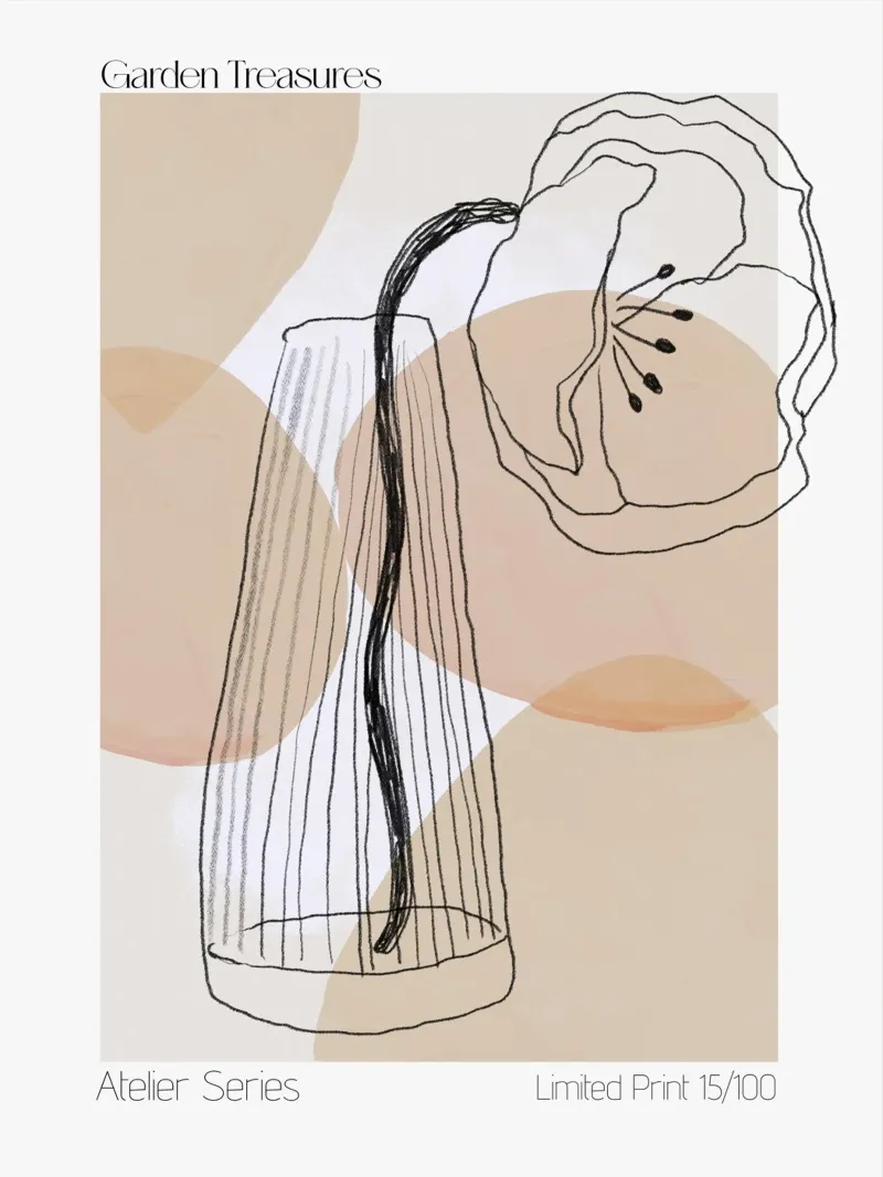 Léger Et Simple No 51 poster avec cadre en plastique de treechild