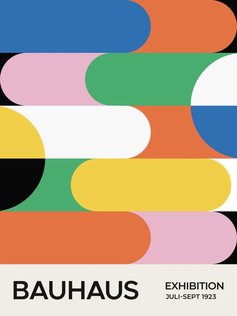 Bauhaus Exhibition 1923 Pattern 01 poster by Paigaam Studio