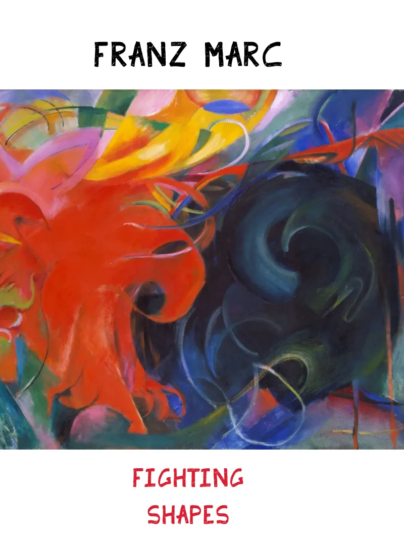 Franz Marc - Forme di lotta pellicola backlit da ARTOTHEK