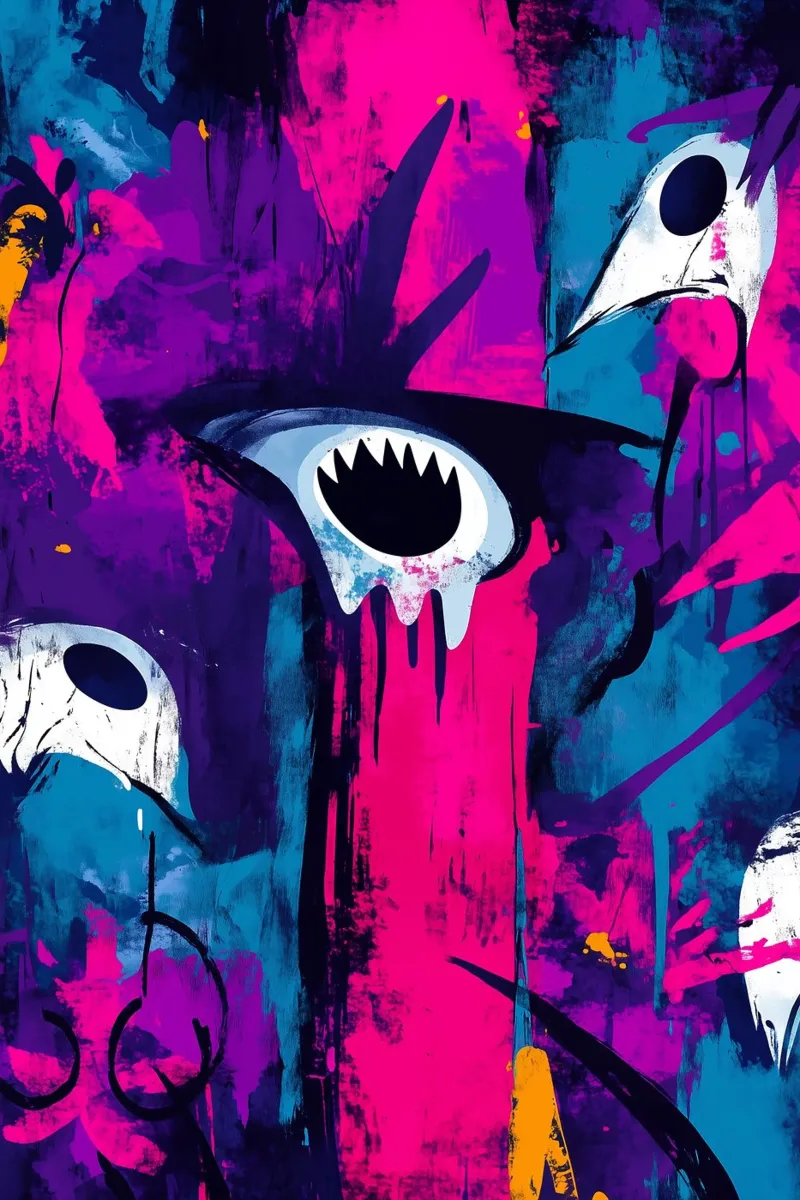 Echi vivi dell'abisso poster con telaio in plastica da melipo-art