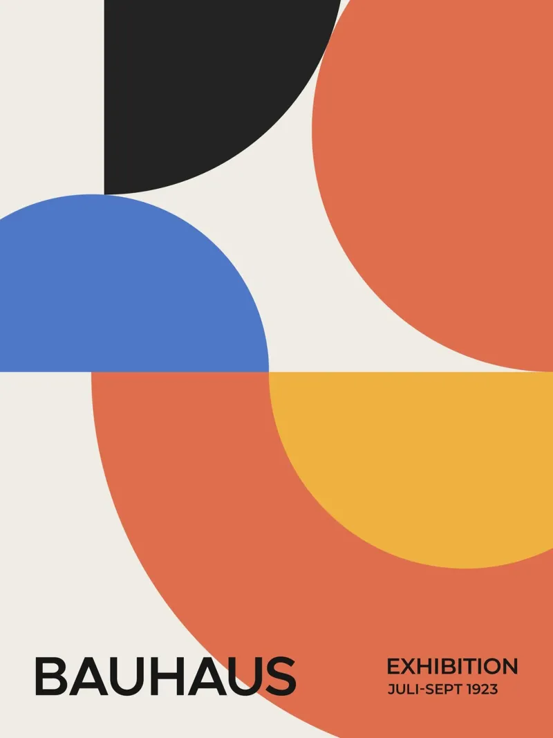 Bauhaus 1923 Exhibition Circle 03 poster by Paigaam Studio