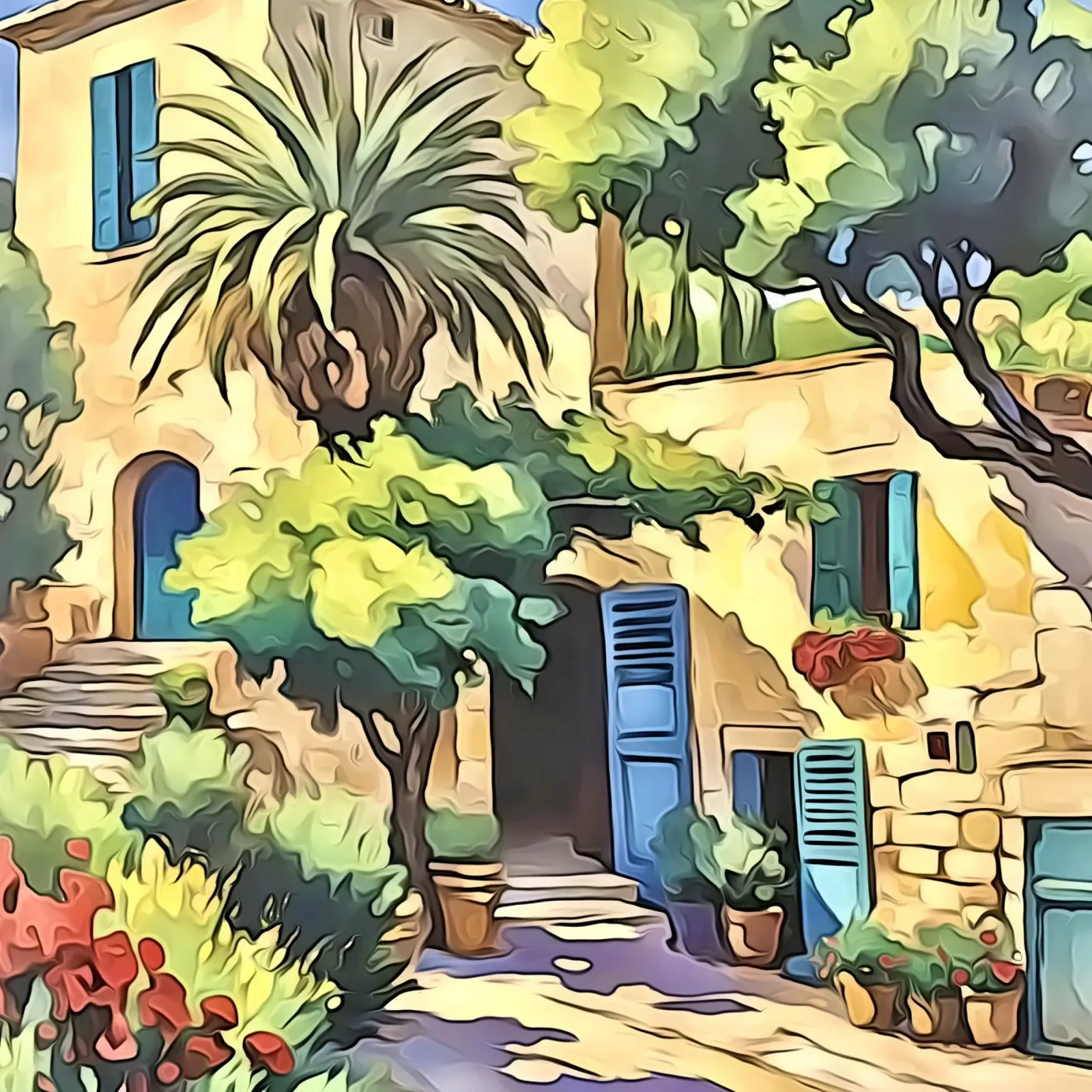 Paesaggio in Provenza #4 pellicola backlit da ZAMART