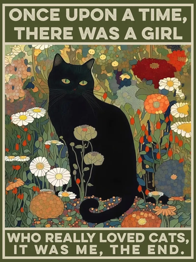 Black Cat - C'era una volta una ragazza - Citazione poster da Peaches Art Prints