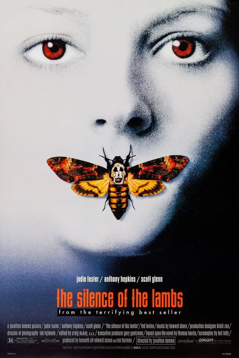 The Silence of the Lambs poster con telaio in plastica da Attaboy Dsgn