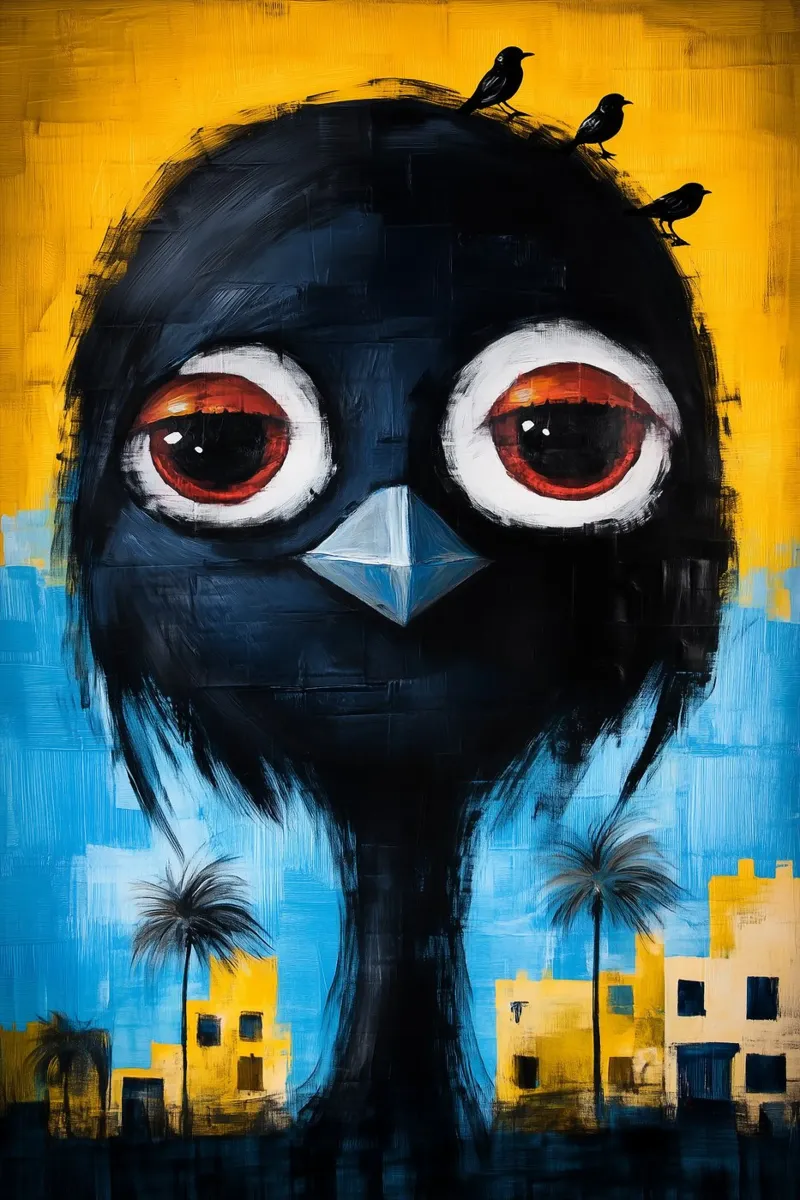 Il guardiano della città carta hahnemühle da melipo-art