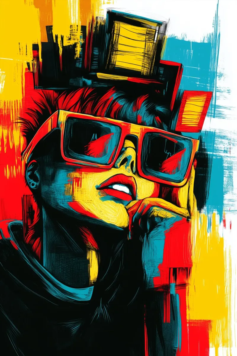 Cybervision in un tripudio di colori alluminio dibond da melipo-art