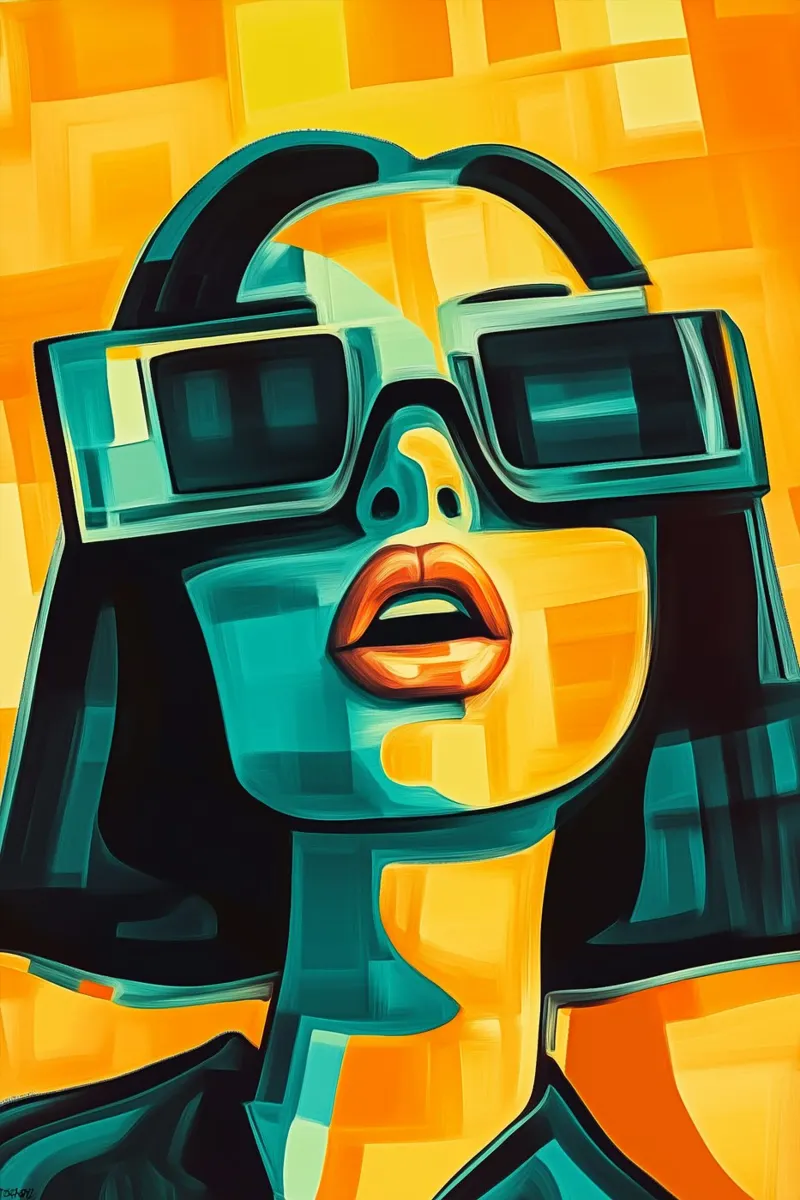 Neon view in pixel light canvas by melipo-art