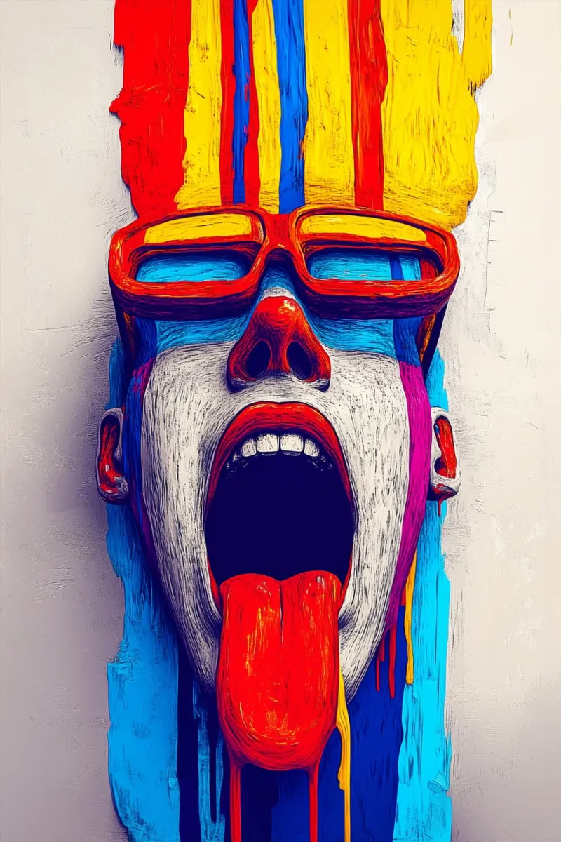 Un'esplosione di colori per i sensi tela da melipo-art