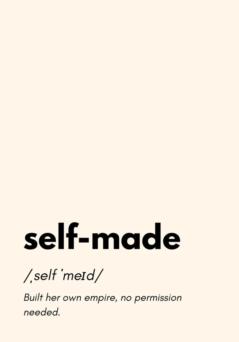 Self Made – The Journey of Hard Work | Design Art to Empower pellicola backlit da PrintCessStudio