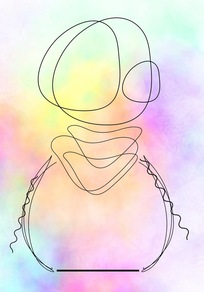 Formale poster con telaio in plastica da AESTHETIC VIBES by Isabel
