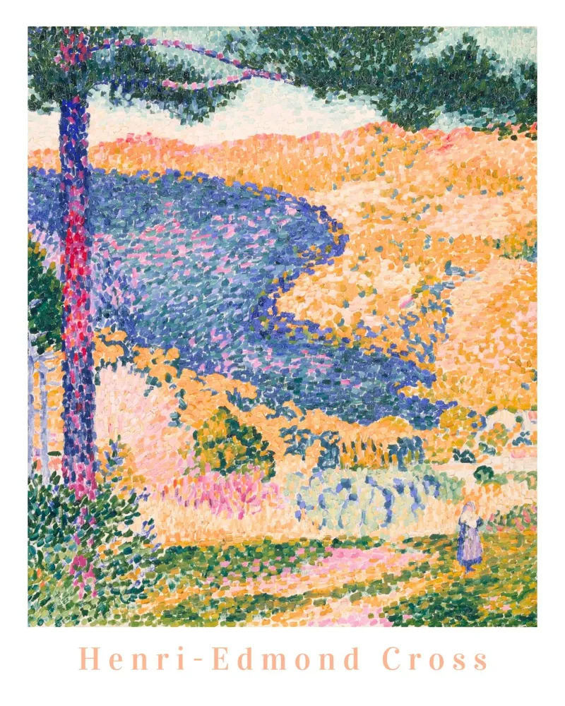Henri Edmond Cross, impressionista francese Arte colorata poster con telaio in plastica da ArtHaus