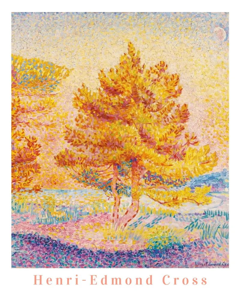Henri Edmond Cross, impressionista francese Arte colorata poster con telaio in plastica da ArtHaus