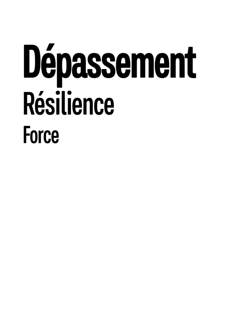 Depassement Resilience Force canvas by YV TYPOGRAPHY