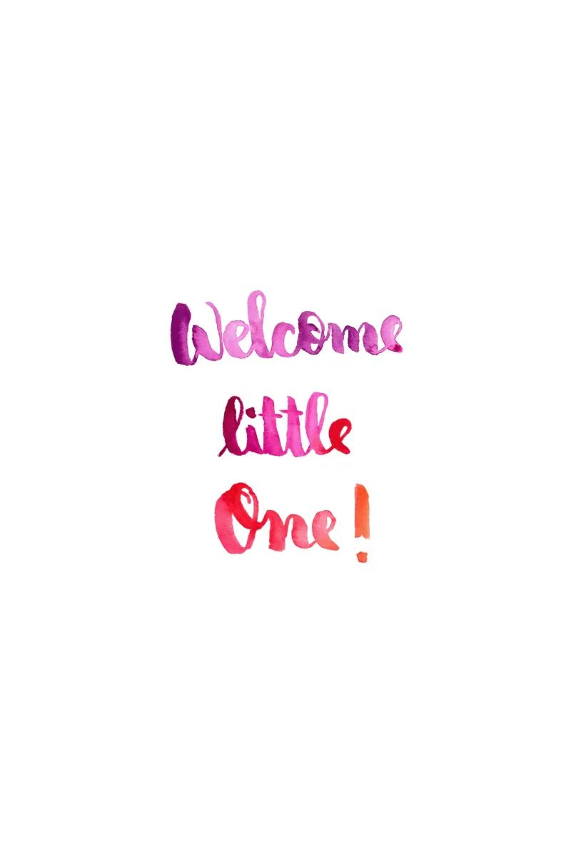 Little One poster con telaio in legno da Brushmeetspaper