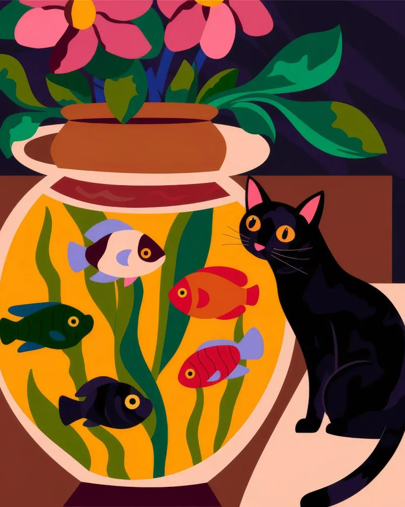 Aquarium Paws poster by Artie Shifa