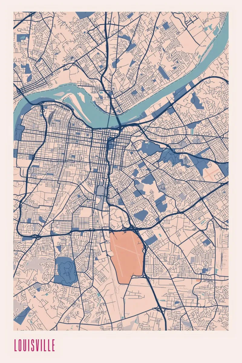 Louisville - Kentucky Lines backlit film by MOOODZART