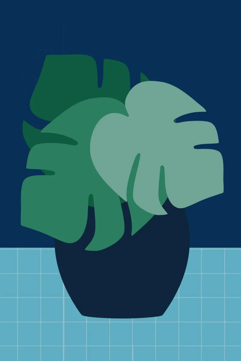 Monstera alluminio dibond da STUDIO 4H37