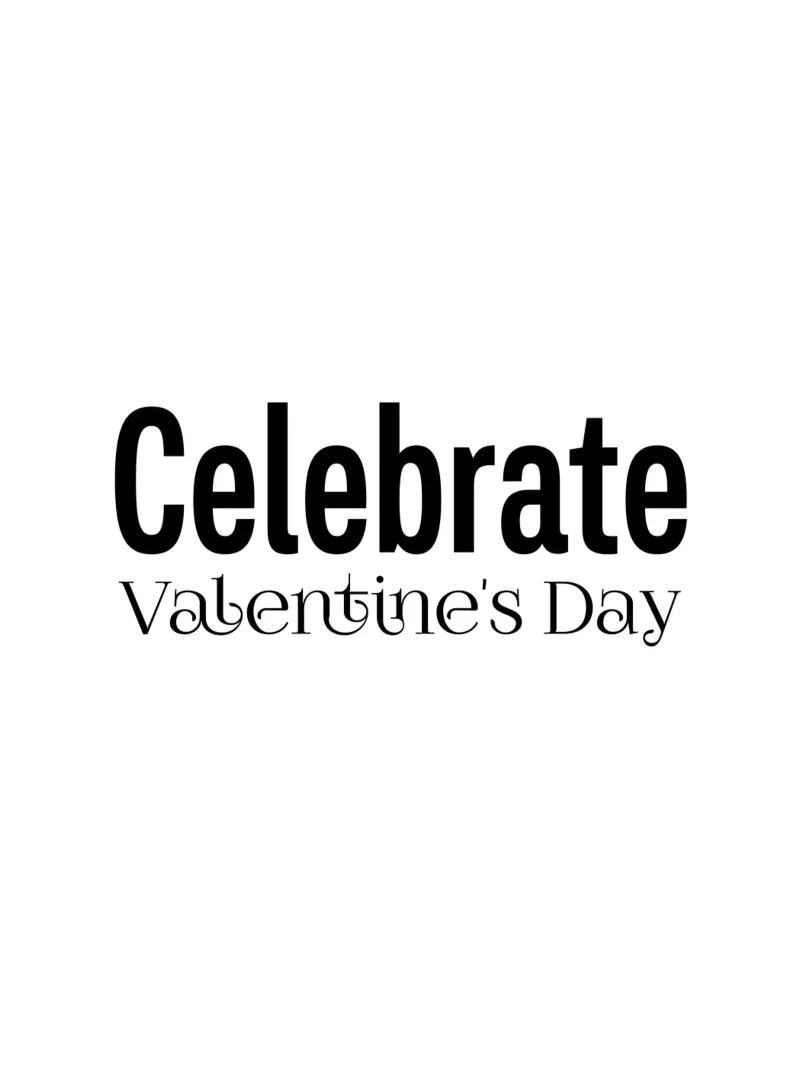Celebrate la tipografia di San Valentino tela con Cornice a cassetta da YV TYPOGRAPHY