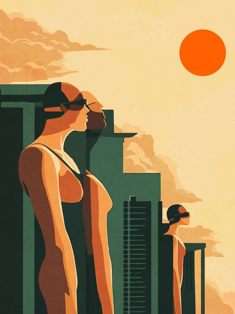 Italian beach Year IX poster by LaylaOzFun