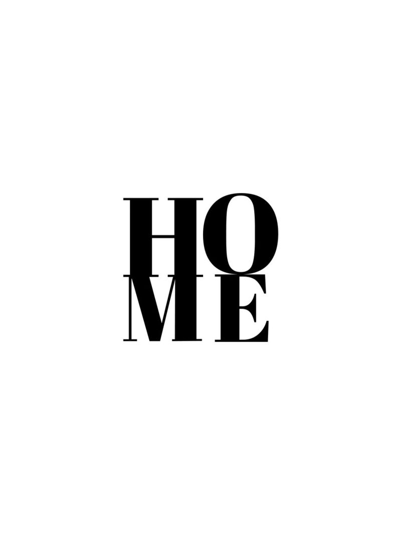 Home Typografie Poster von Typo Designs