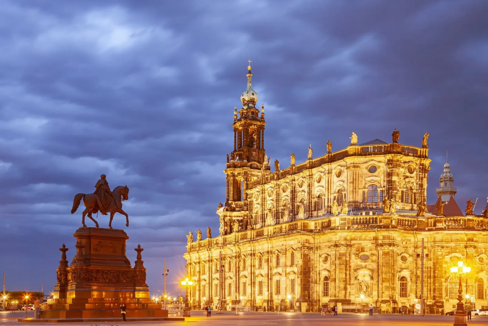 Hofkirche Dresden pellicola backlit da Reisefotografie - Bilder aus aller Welt