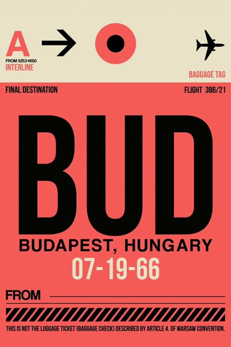 BUD - Budapest pellicola backlit da Naxart