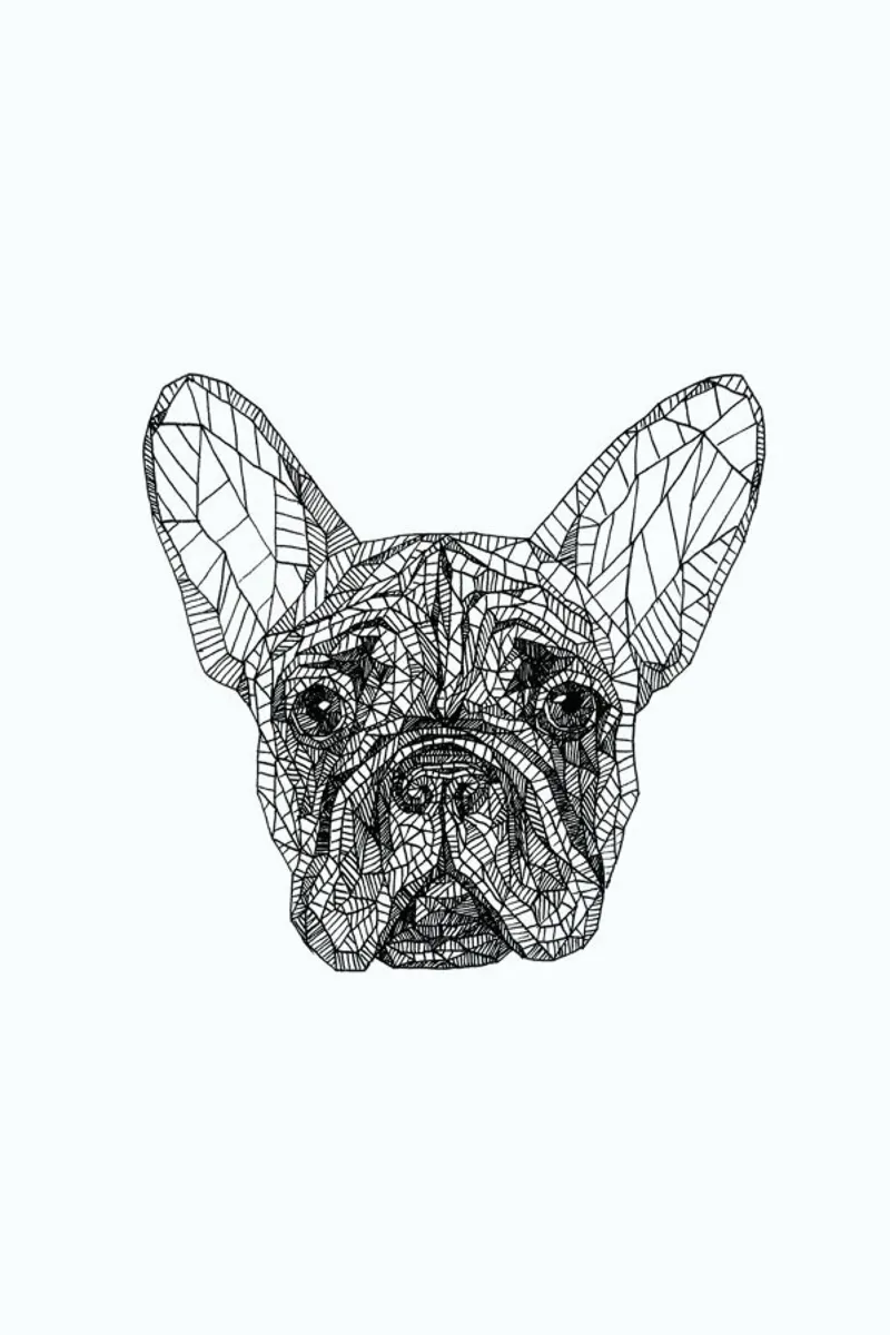 Frenchie plexiglass da Pen & Ink