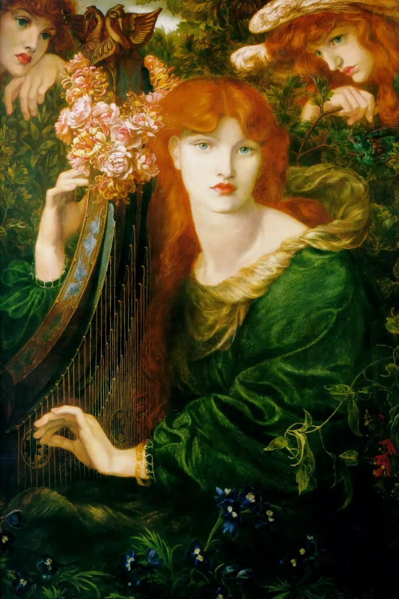 Dante Gabriel Rossetti - The Garland pellicola backlit da Timeless Artworks