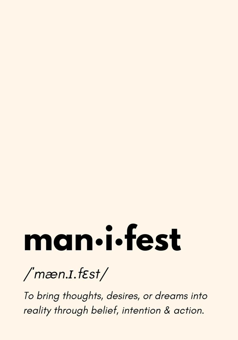 Manifest | Dictionary Style Print plexiglass da PrintCessStudio