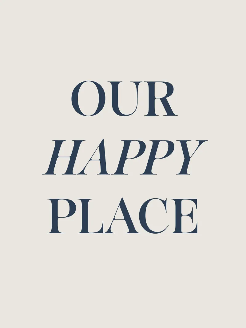 Our Happy Place pellicola backlit da lucky club