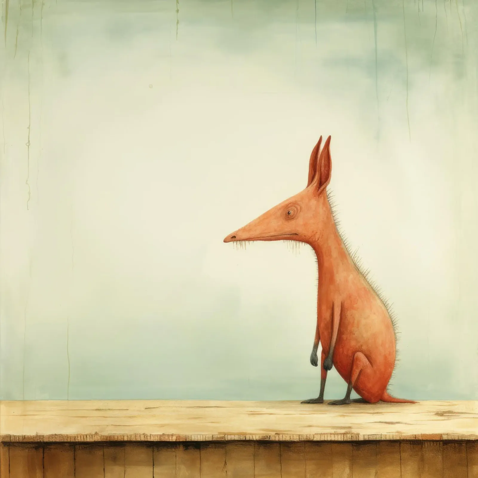 Minimal Aardvark 4 Hahnemühle von Minimal Animal Art
