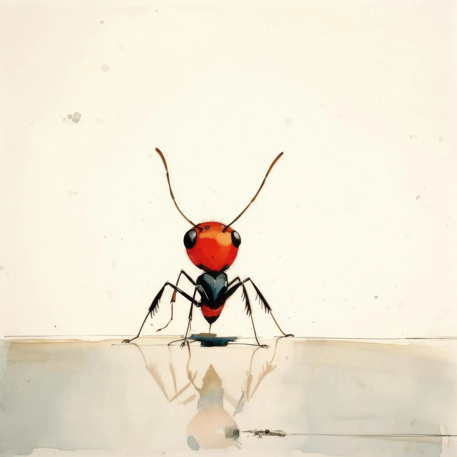 Formica minima 3 poster con telaio in plastica da Minimal Animal Art