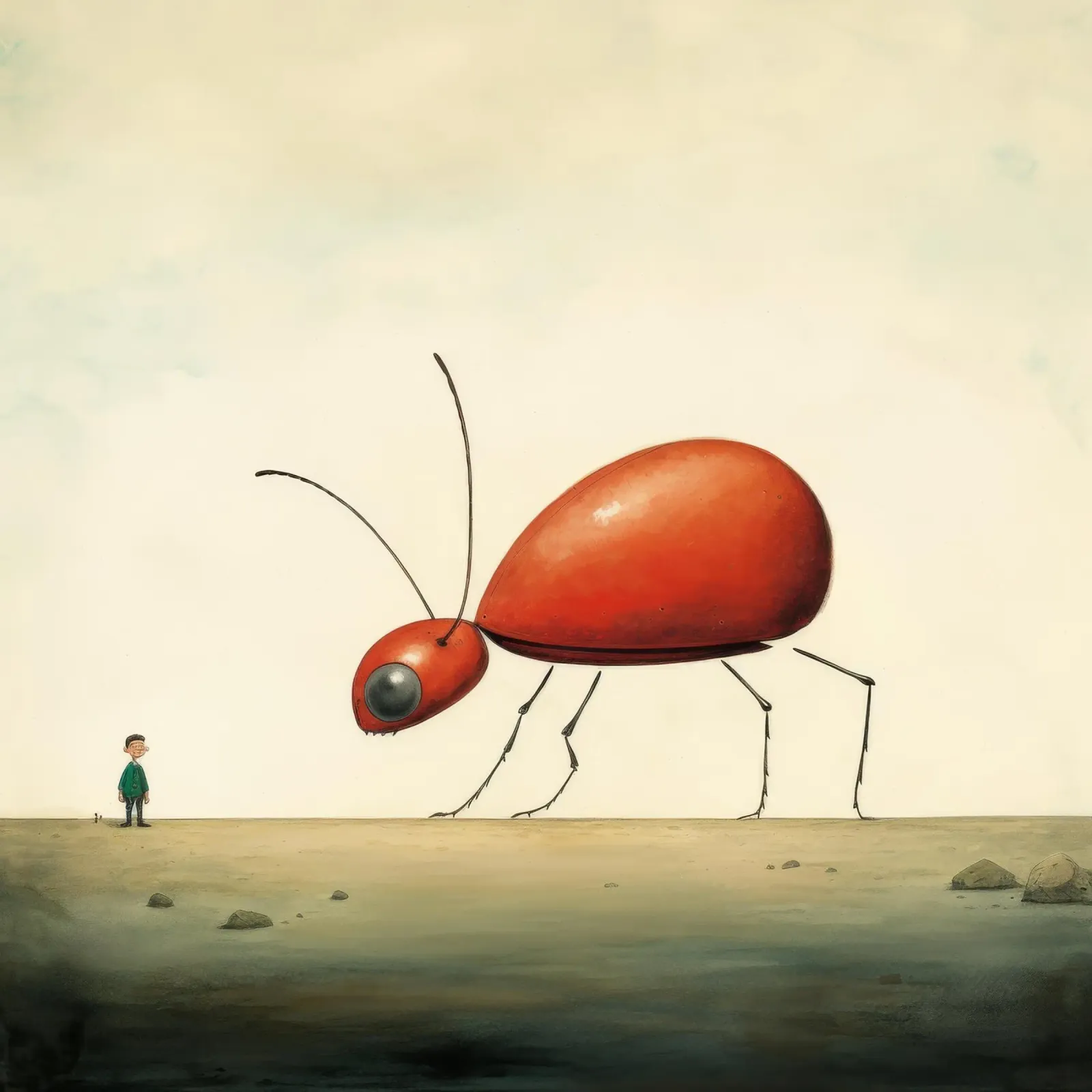 Minimo Ant 1 pellicola backlit da Minimal Animal Art