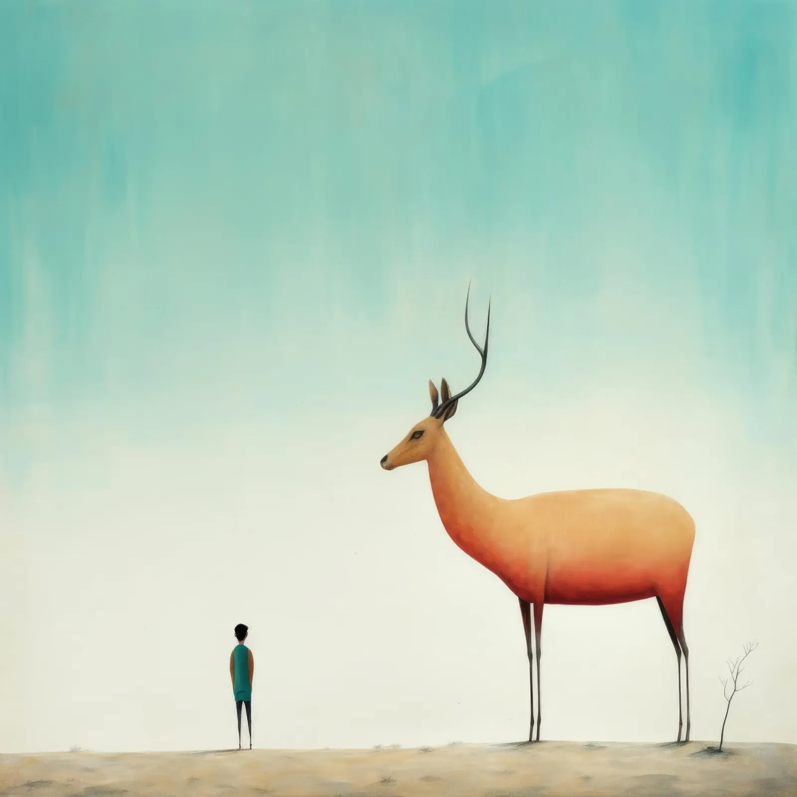 Antilope minima 1 plexiglass da Minimal Animal Art