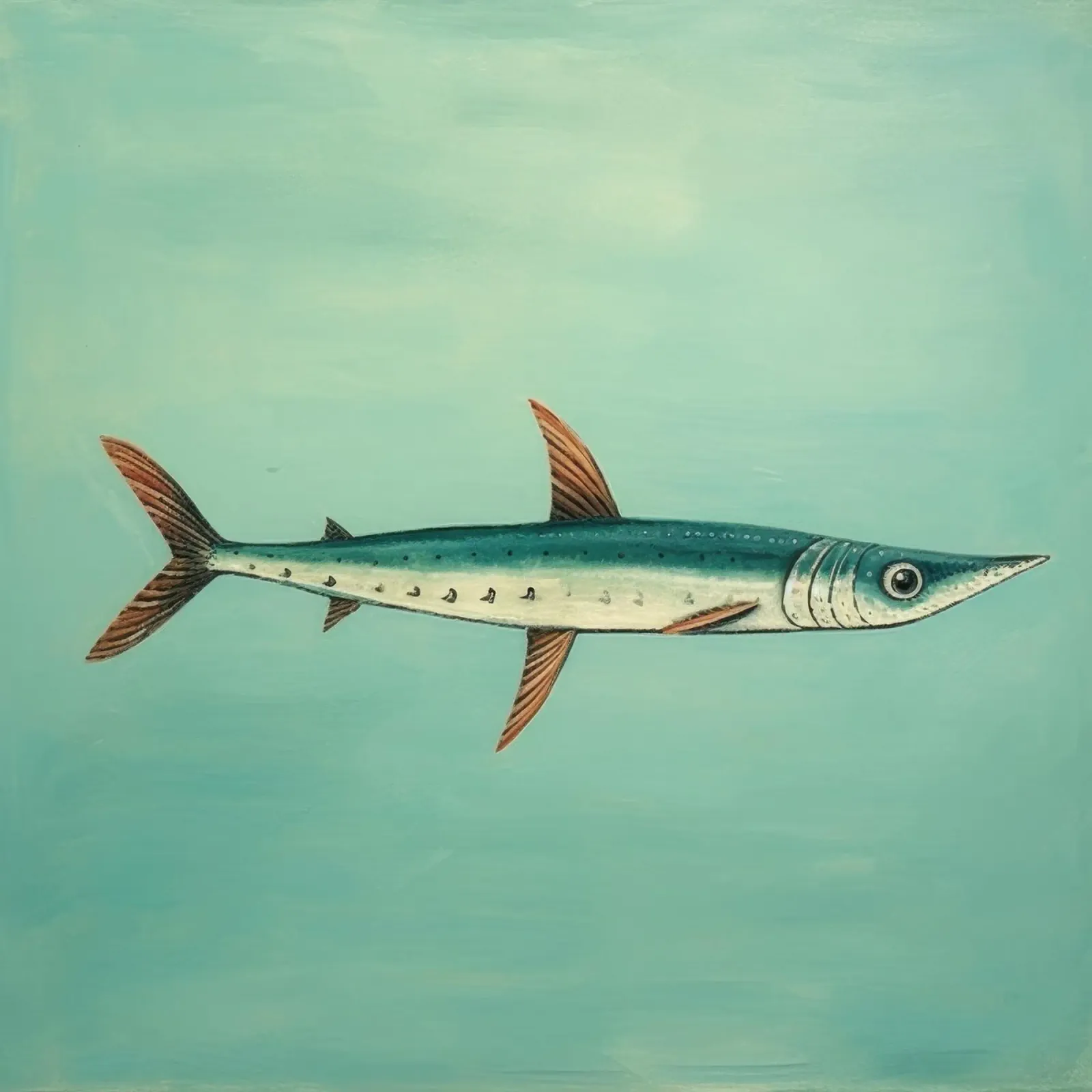 Barracuda minimo 4 plexiglass da Minimal Animal Art