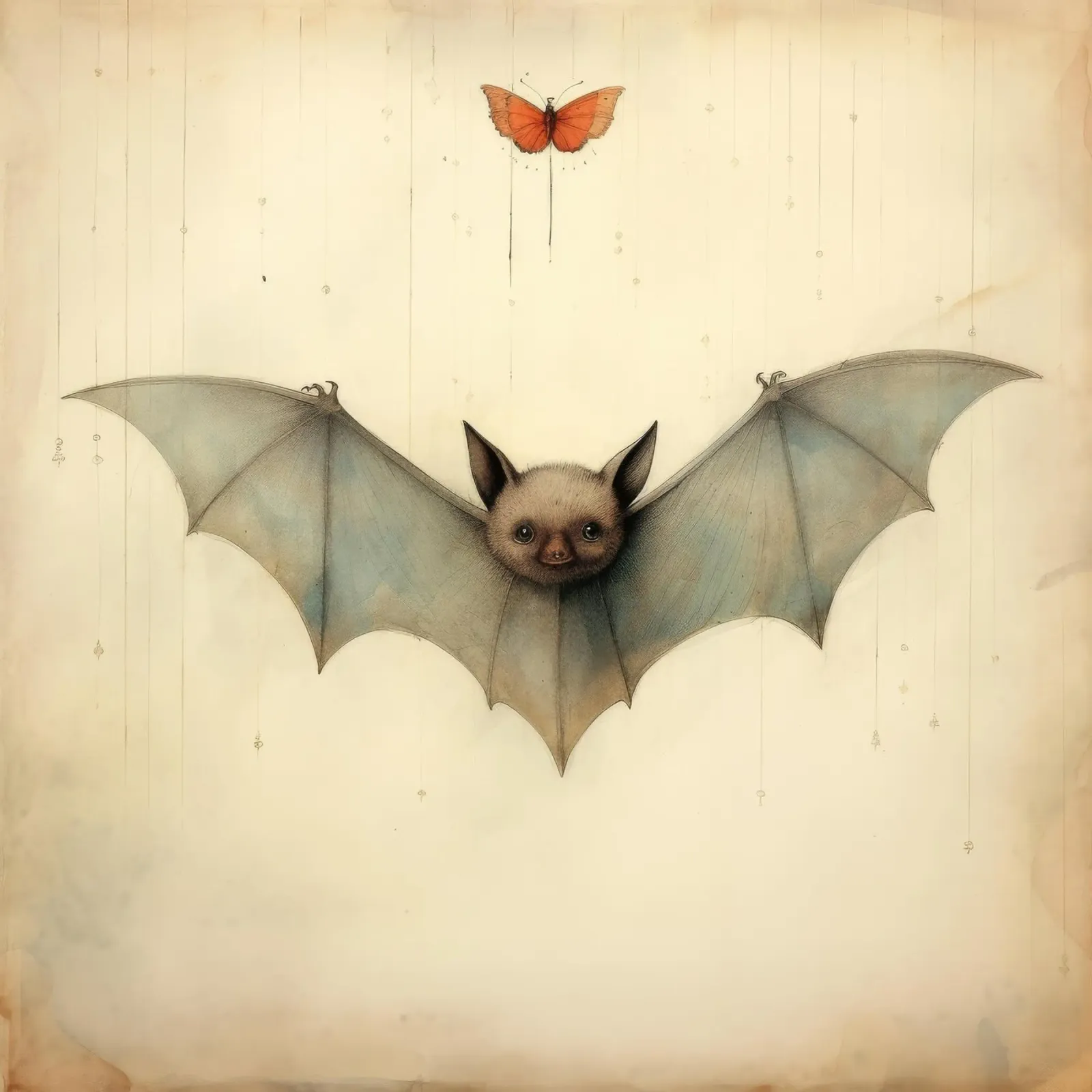 Pipistrello minimo 3 plexiglass da Minimal Animal Art